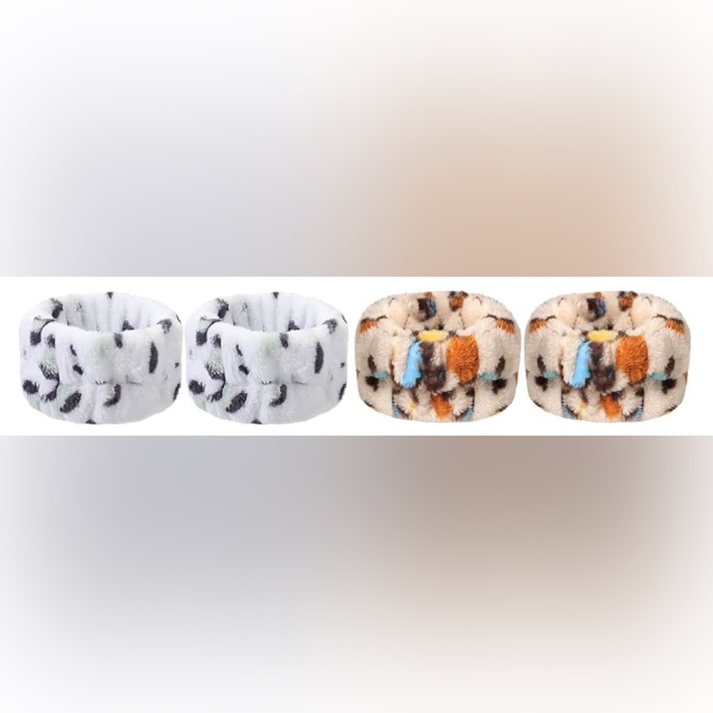 Leopard Print Spa Wristbands 8pc. New! Leopard - Picture 4 of 9